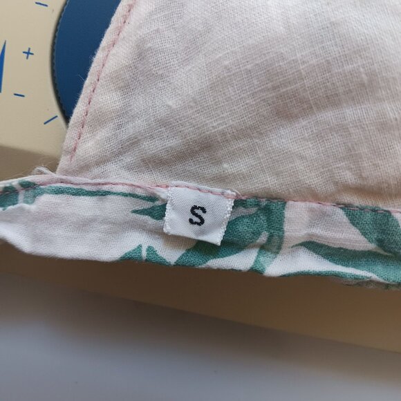 Women's Small Vintage Floral Halter Bikini Top Boho Hippie Adjustable 1970's - Picture 8 of 9